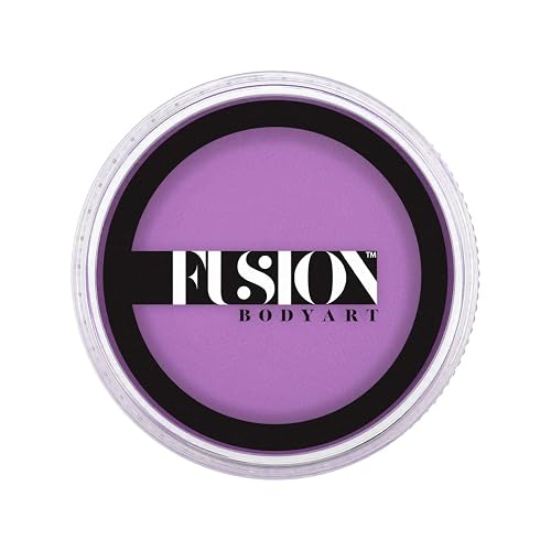 Fusion Body Art Pro Face Paint | Prime Fresh Lilac (32gm), Professional Quality Water Activated Face & Body Paint Supplies - Single Makeup Cake