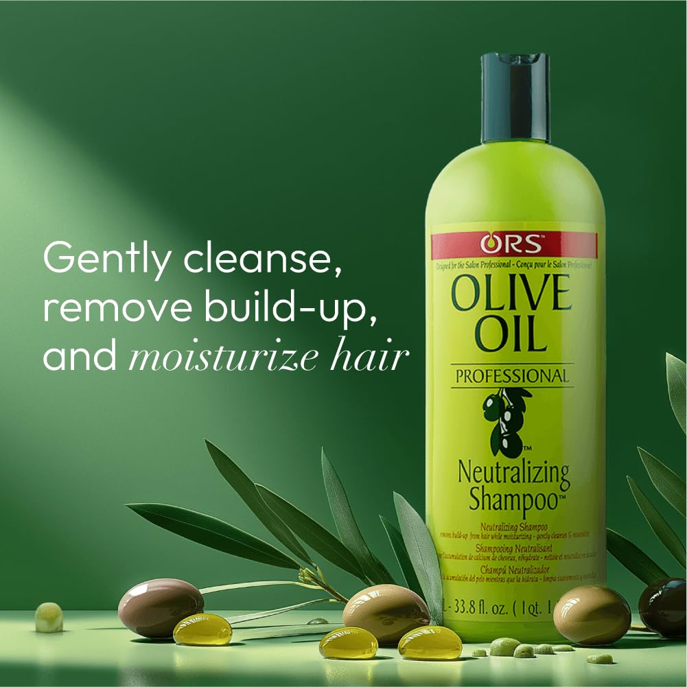ORS Olive Oil Professional Neutralizing Shampoo to Nourish, Soften & Add Shine 33.8 Ounces