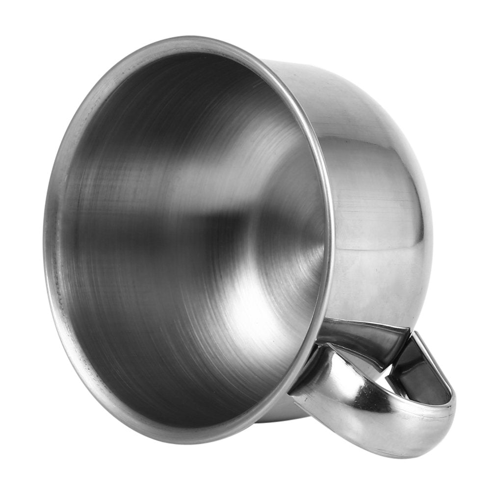 Yosoo Stainless Steel Shaving Soap Mug Bowl Cup, Stylish with Convenient Handle for Traditional Shaving Men Shaving Bowl Stainless Steel Shaving Mug Beauty and Personal Care Yosoo