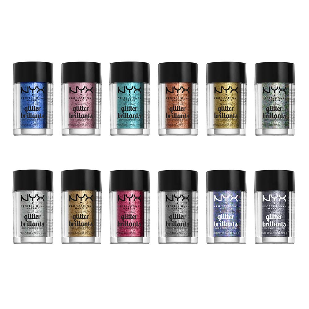 NYX PROFESSIONAL MAKEUP Face & Body Glitter, Rose