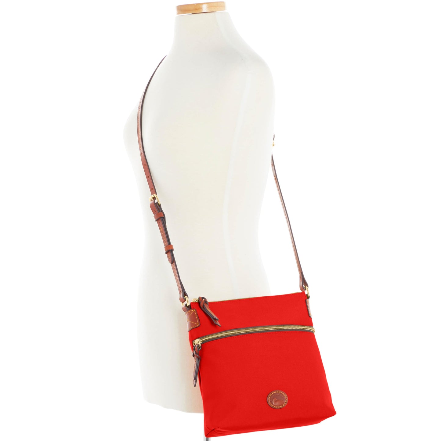 Dooney & Bourke Women's Handbags, Nylon Crossbody Bag for Women with Zipper Pockets - Red