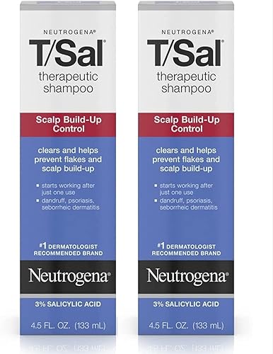 Neutrogena T/Sal Therapeutic Shampoo for Scalp Build-Up Control with Salicylic Acid, Scalp Treatment for Dandruff, Scalp Psoriasis & Seborrheic