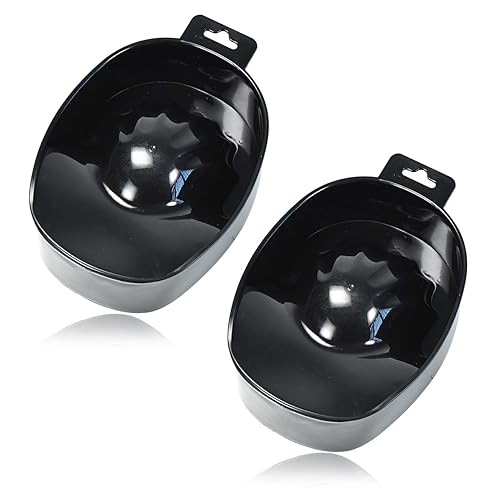 2pcs Manicure Bowl Nail Soaking Bowl Acetone Soak Off Bowl Hand Soaking Bowl Nail Soaking Tray Dip Powder Removal Kit Manicure Bowl Soaker Set for Art