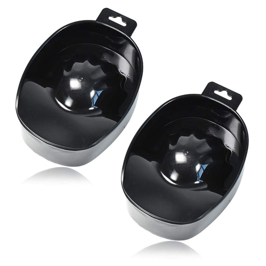 2pcs Manicure Bowl Nail Soaking Bowl Acetone Soak Off Bowl Hand Soaking Bowl Nail Soaking Tray Dip Powder Removal Kit Manicure Bowl Soaker Set for Art