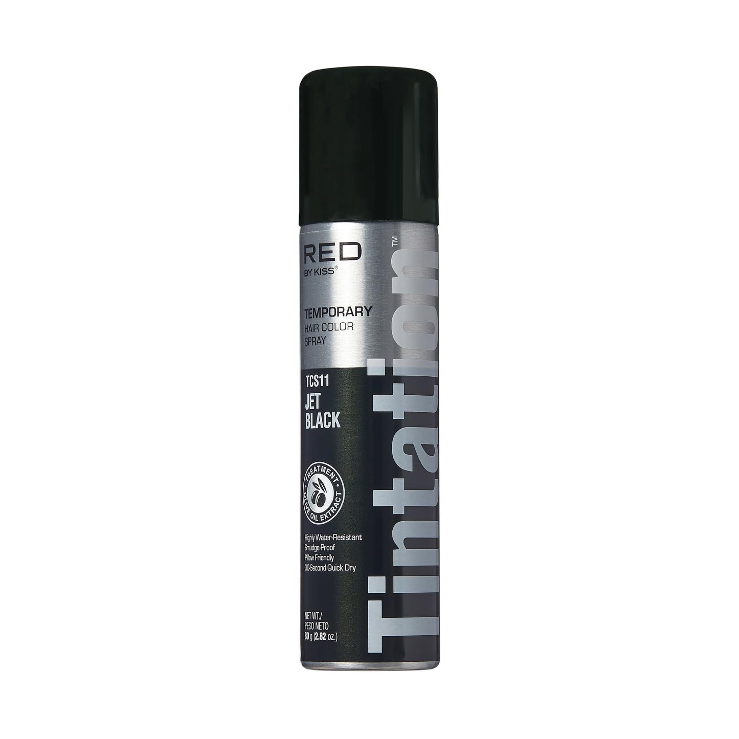 Red by Kiss Tintation Temporary Hair Color Spray, Instant Gray Root Touch Up Coverage, Water-Resistant & Smudge-Proof, Easy Wash Out, Barber