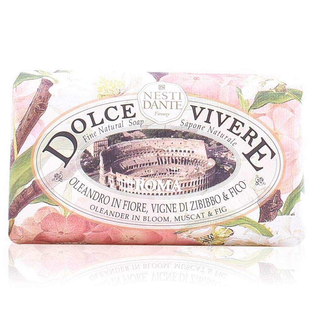 Nesti Dante Nesti dante dolce vivere fine natural soap - roma - olenander in bloom, muscat and fig, 8.8oz, 8.8 Ounce