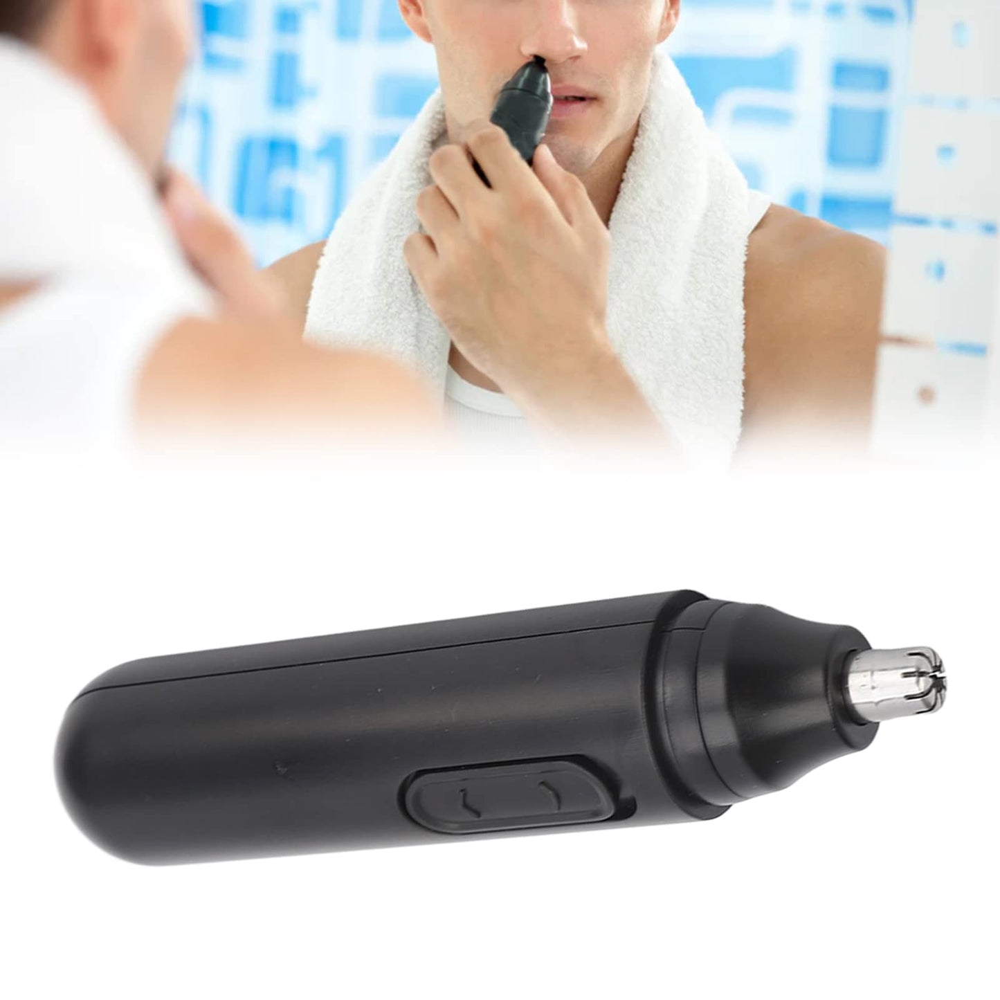 Electric Nose Hair Trimmer, USB Charging Lightweight Rechargeable Nose Hair Trimmer Pen Shape Easy To Clean Effective Removal with Lithium Ion Battery Beauty and Personal Care Uxsiya