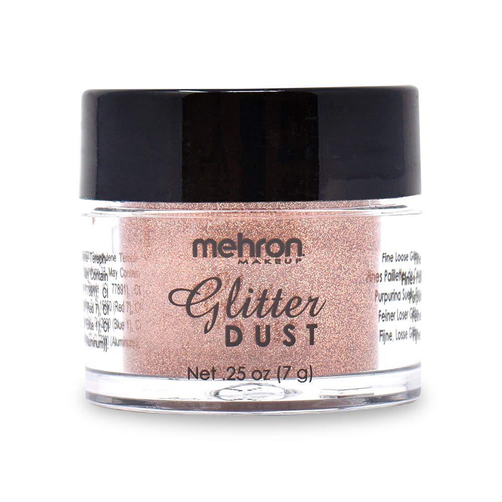 Mehron Makeup Paradise Glitter FX | Professional Cosmetic for Makeup & Art | Vibrant & Shimmering Loose Glitter .25 oz (7 g) (Copper)