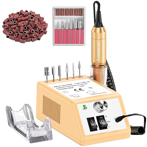 Jiasheng Professional Nail Drill, 20000rpm Electric Nail Drill Machine, Electronic Nail File Drills for Acrylic Nails Gel Nails Manicure Pedicure