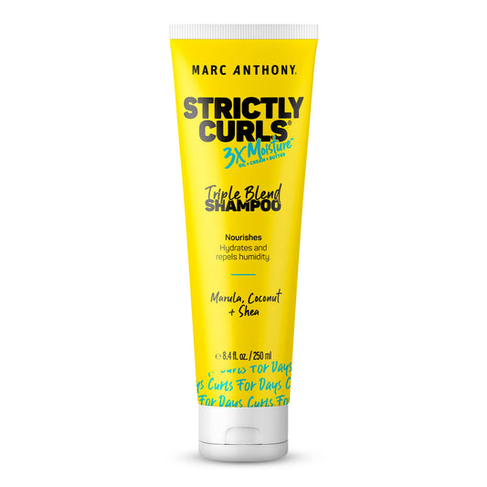 Marc Anthony Curly Hair Shampoo, Strictly Curls - 3x Moisture For Curl Defining & Curl Enhancing - Shea Butter, Marula Oil, Aloe Vera & Coconut Cream