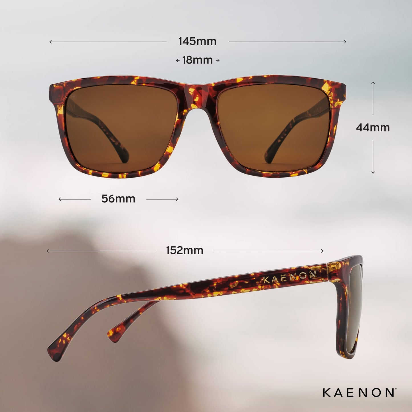 Kaenon Venice Unisex Polarized Sunglasses,Tokyo Tortoise