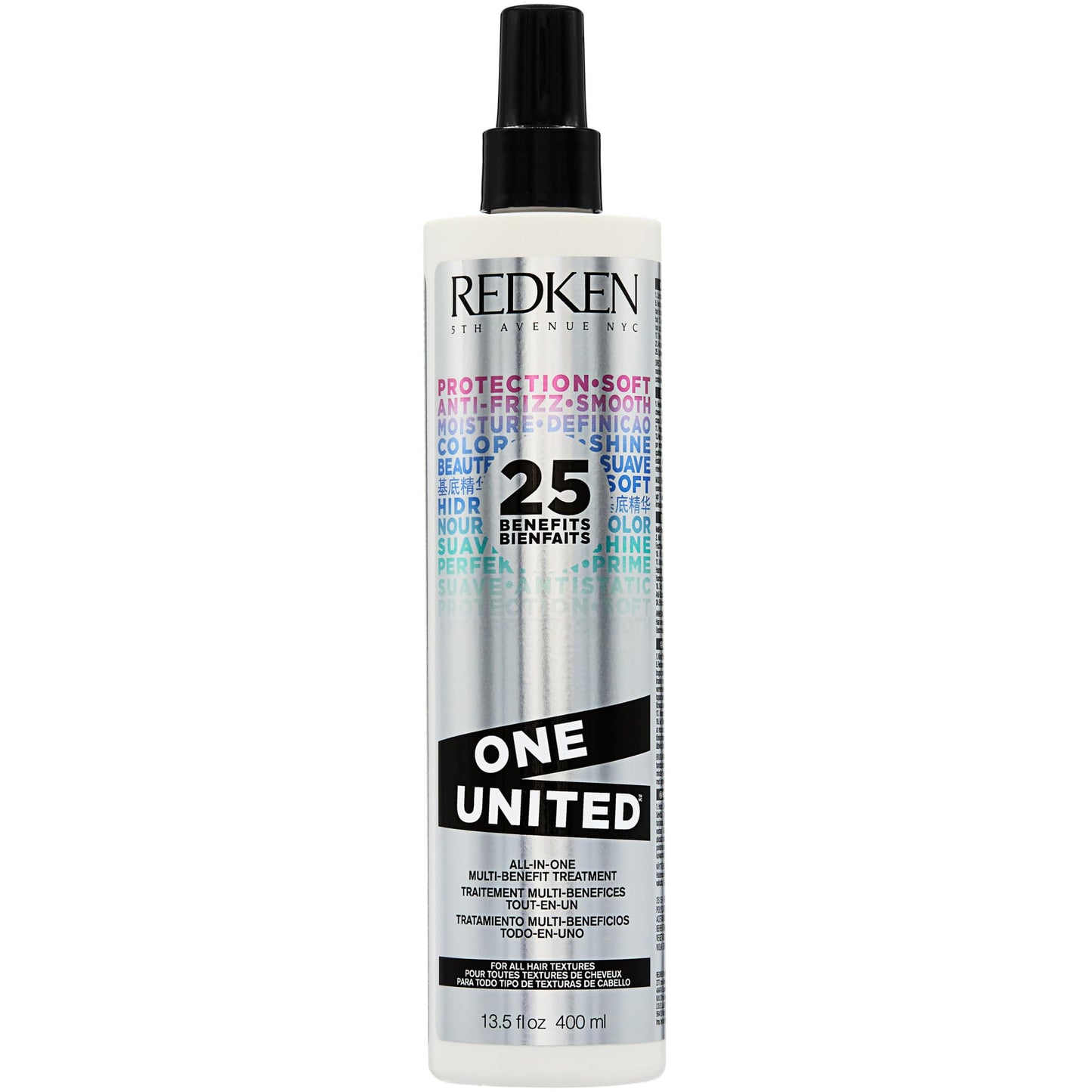 Redken One United Leave In Conditioner Spray - Multi-Benefit Leave In Treatment For All Hair Types, Heat Protectant & Detangler Spray, Paraben Free Beauty and Personal Care Redken