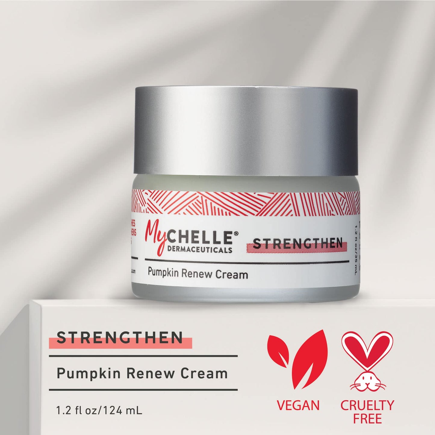 MyChelle Dermaceuticals Pumpkin Renew Cream (1.2 Fl Oz) - Daily Face Moisturizer with Pumpkin Seed Oil, Cloudberry Extract & Antioxidants