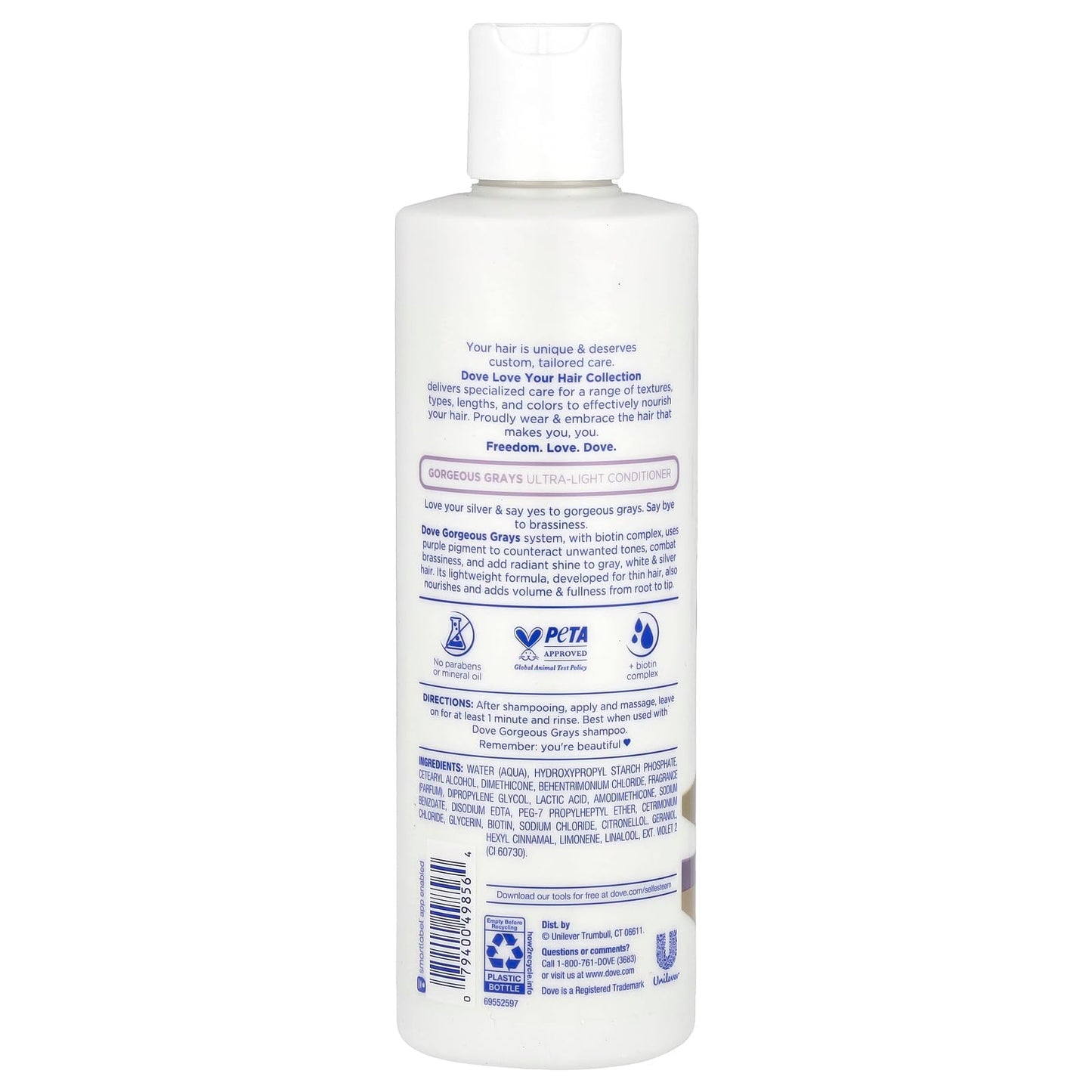 Dove Ultra-Light Conditioner, Gorgeous Grays, 13.5 fl oz (400 ml)