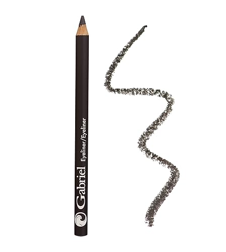 Gabriel Cosmetics Classic Eyeliner (Charcoal), Natural Eye Liner, Paraben Free, Vegan, Gluten-free, Cruelty- free, Non GMO, long lasting, Infused