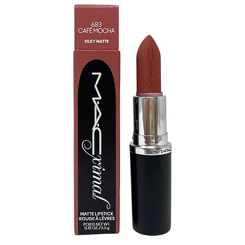 MAC Cosmetics M.A.Cximal Matte Lipstick - 683 Cafe Mocha (Mauvey pinky nude) 0.12 oz / 3.5g
