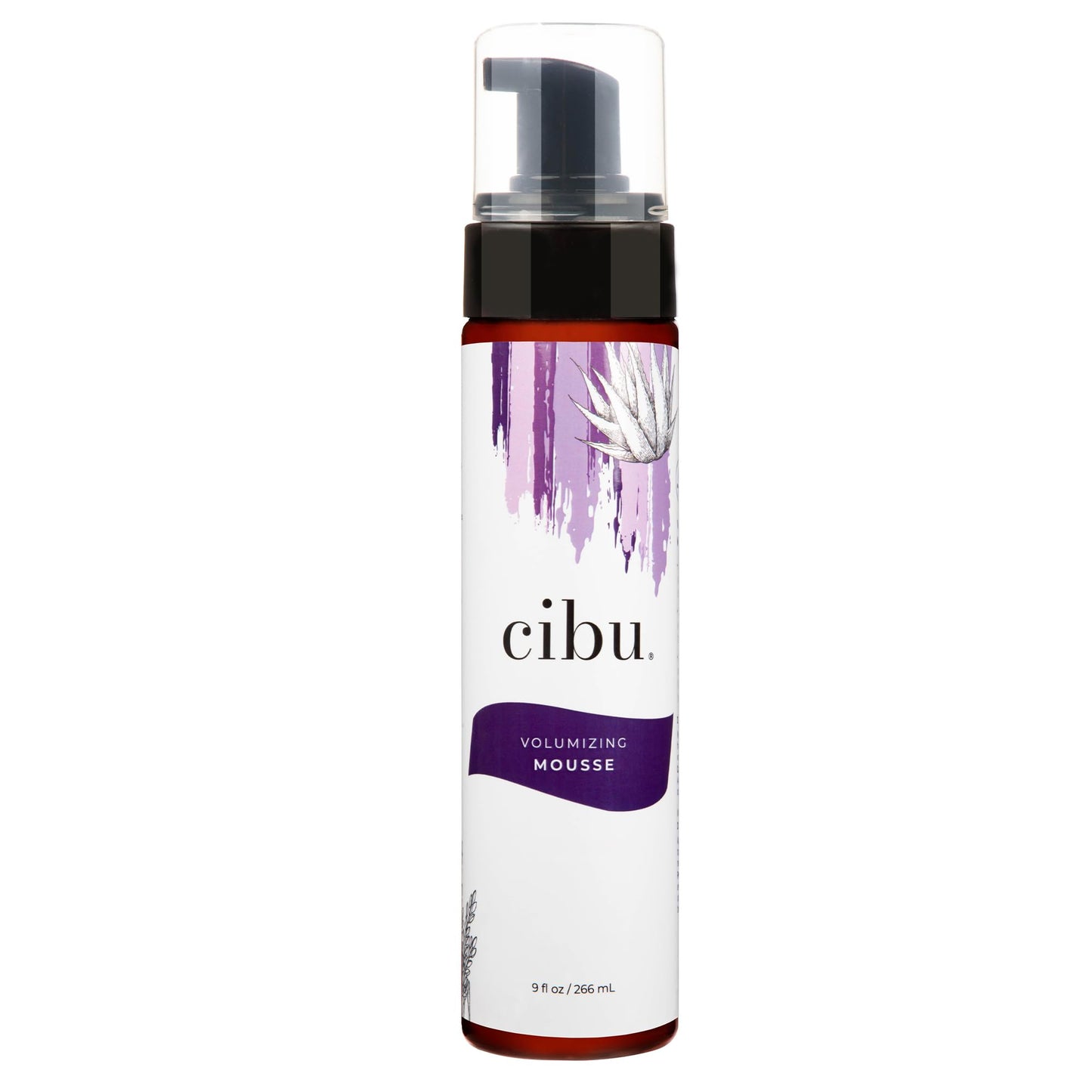 CIBU Volumizing Mousse | Travel Size Fine Hair Thickening Mousse | Strong Hold | Ultra Lightweight | Shine | Nutrient-Rich Aloevera, Rice Protein