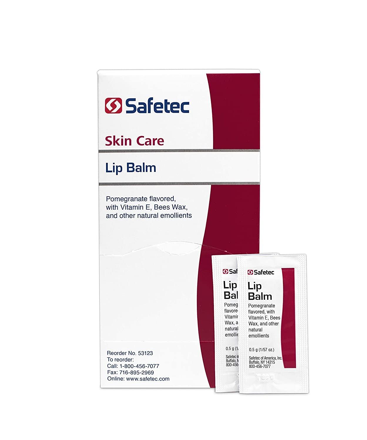 Safetec Lip Balm Pomegranate Flavored, One color, 144 Count