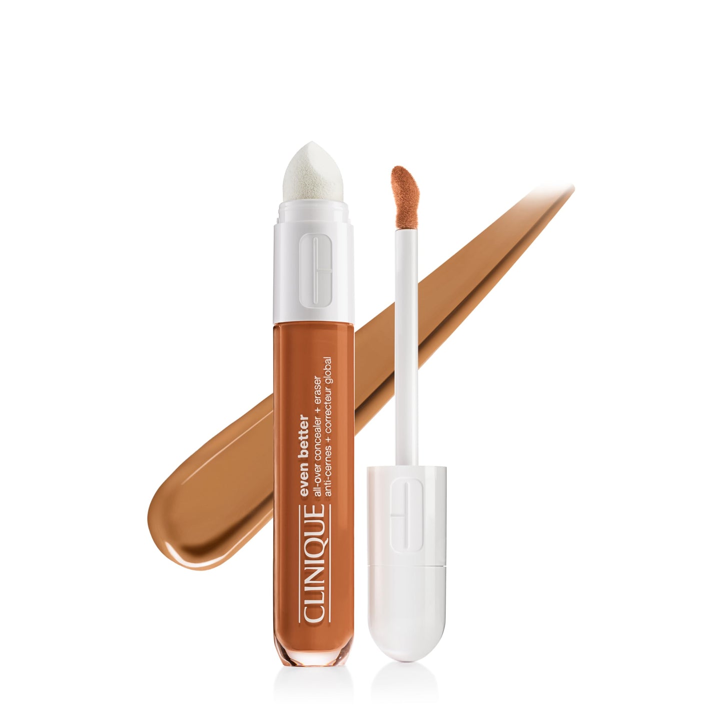 Clinique Even Better All-Over Full Coverage Concealer + Eraser Makeup For Dark Undereye Circles | With Hyaluronic Acid + Caffeine | Hydrating