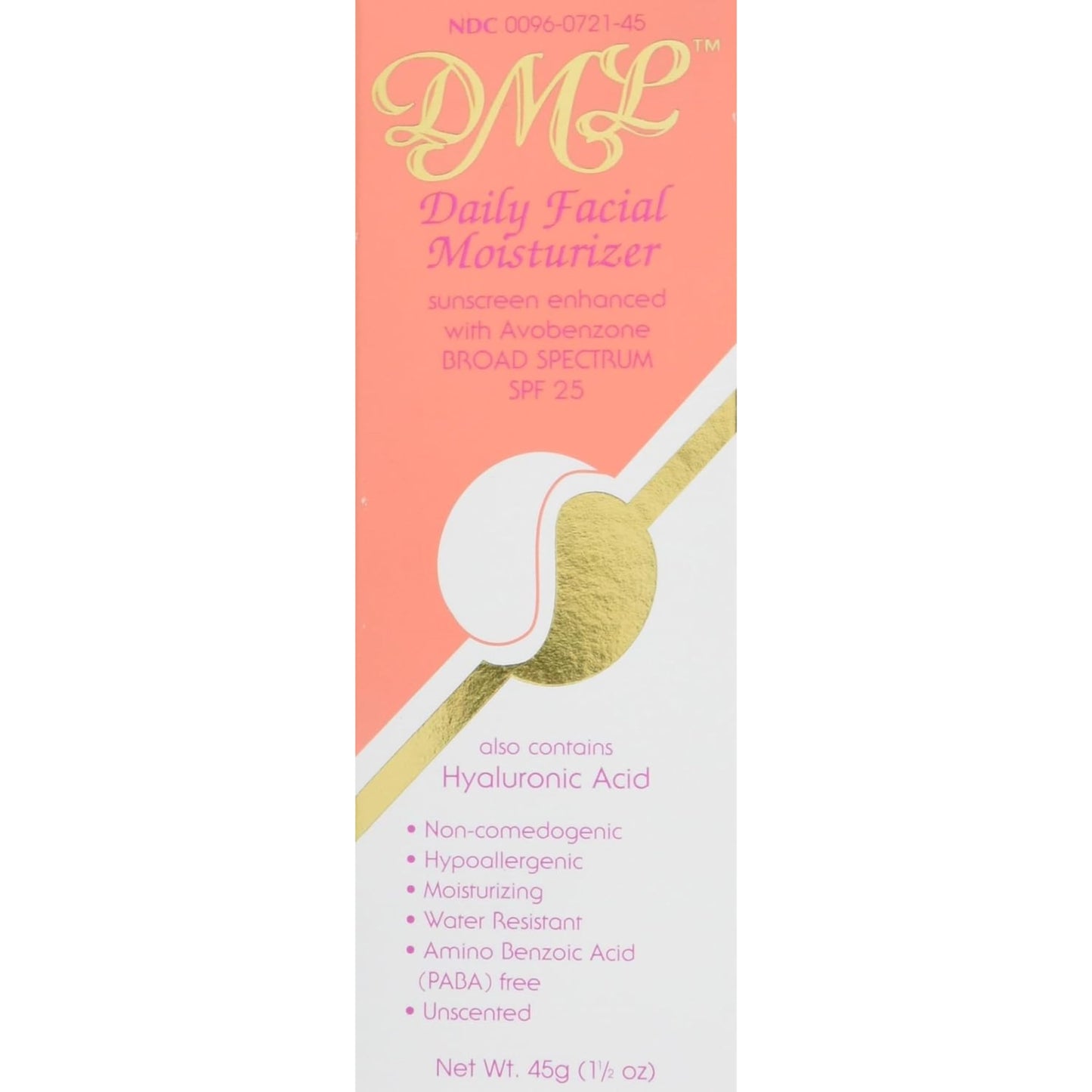 DML Facial Moisturizer SPF 25 1.50 oz (Pack of 5)