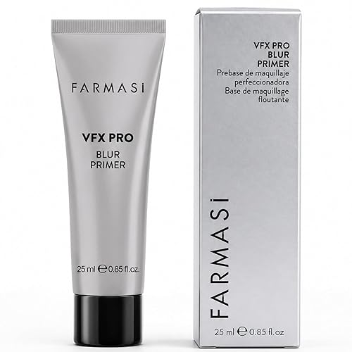 FARMASi VFX Pro Blur Makeup Primer, Smoothing Face Base with Soft-Focus Finish, Oil-Free Matte and Velvety Feel, Helps Minimize the Look of Pores and Fine Lines, Vitamin E, 0.85 fl oz, Blur