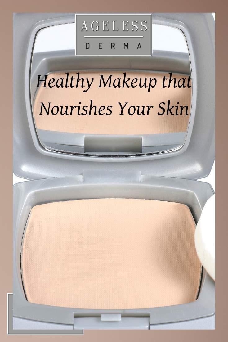 Ageless Derma Pressed Mineral Foundation Makeup Tawny With Vitamin and Green Tea Extracts