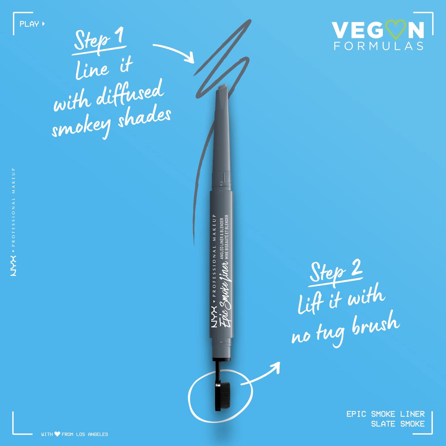 NYX PROFESSIONAL MAKEUP Epic Smoke Liner, Vegan Smokey Eyeliner - Slate Smoke (Gray)