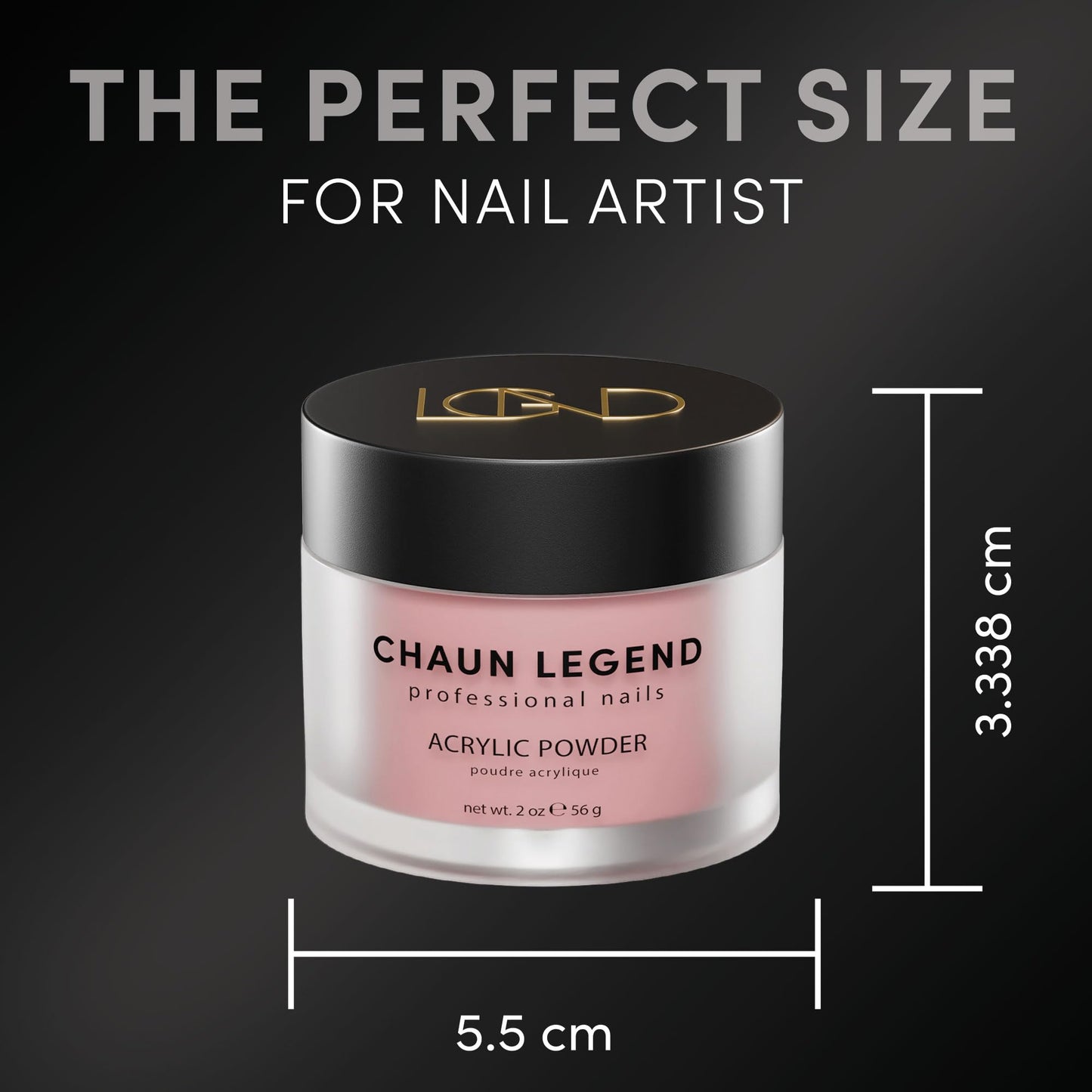 Chaun Legend Acrylic Powder, 2oz Long Lasting Salon Quality, Bubble Free, Self Leveling Professional Manicures, Fake Nails, Carving & Extensions, How Beauty & Personal Care Chaun Legend Professional Nails