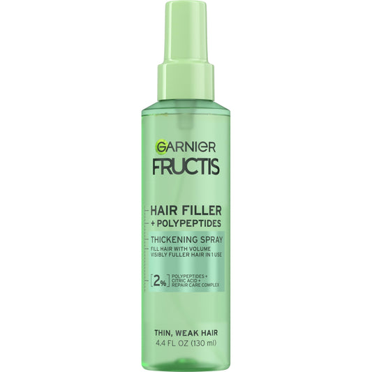 Garnier Fructis Hair Filler Fullness Repair Thickening Spray, Volumizing Spray with Polypeptides and Hair Repair Complex for Thin, Weak Split Ends Beauty & Personal Care Garnier