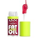 NYX PROFESSIONAL MAKEUP Fat Oil Lip Drip, Moisturizing Lip Oil Gloss, Vegan Tinted Formula, Up to 12 HR Hydration - Newsfeed (Rose Nude)
