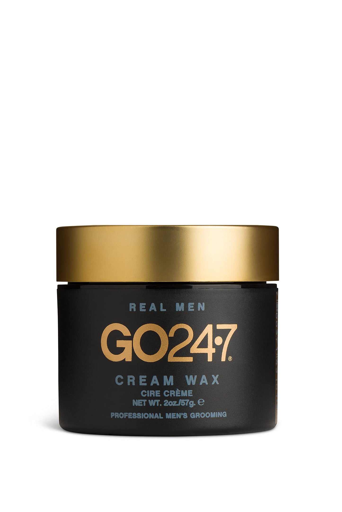GO247 Cream Wax - Medium Hold, Natural Finish Styling Wax for Men - Defines & Controls with Lightweight Texture - Reactivates with Water - Ideal