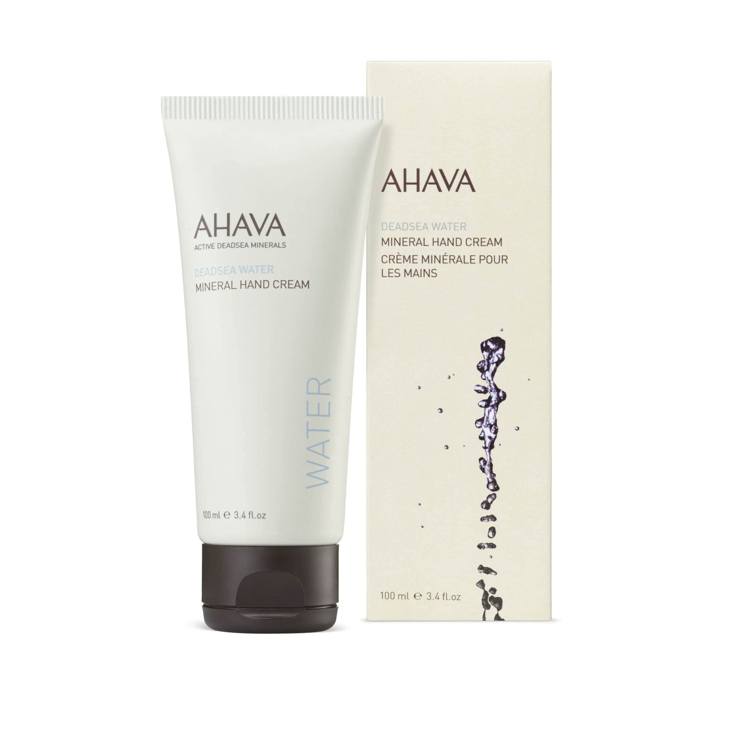 AHAVA Dead Sea Water Mineral Hand Cream - Hand Moisturizer For Dry Cracked Hands, Light & Fast Absorbing, Enriched with Exclusive blend Osmoter