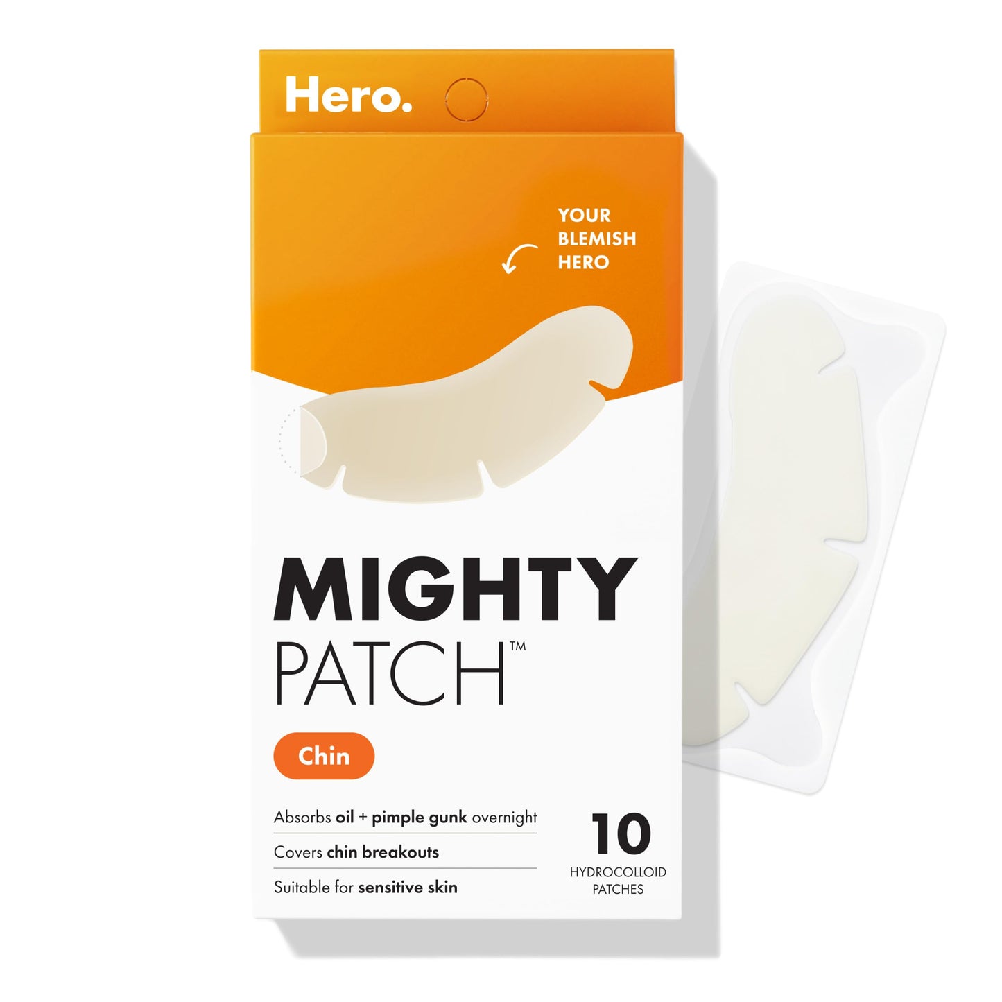 Mighty Patch Hero Cosmetics Chin Acne Pimple Patches, 10 Ct Beauty and Personal Care Mighty Patch Default Title