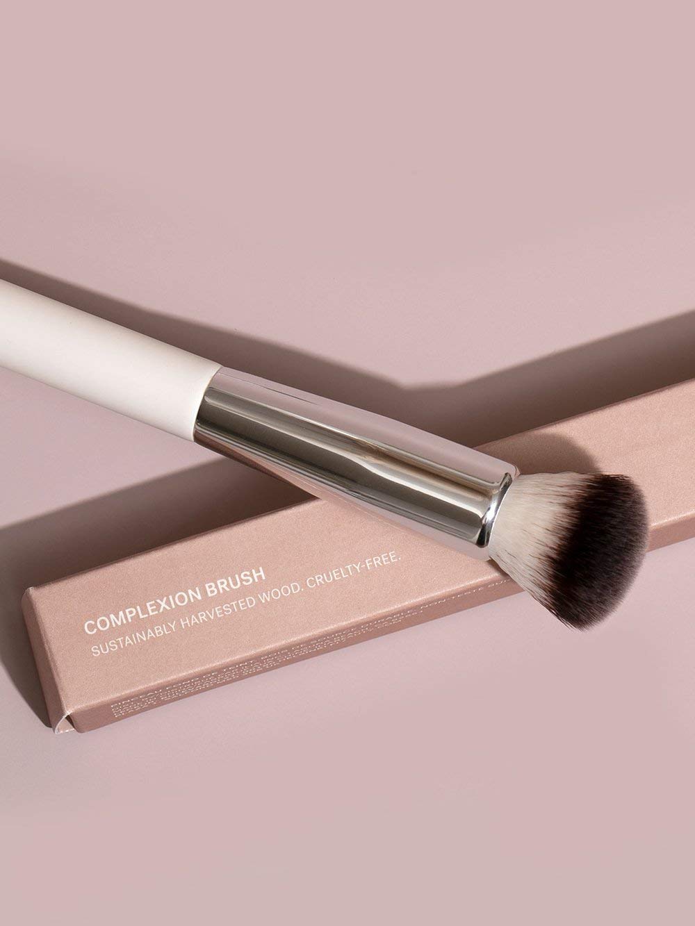 ILIA - Complexion Brush | Liquid + Cream Complexion Product Brush Made with FSC Certified Wood, Aluminum, + Soft, Vegan Bristles | Expertly Crafted |
