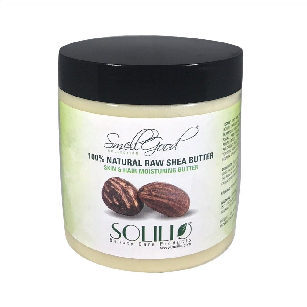 SmellGood - African Shea Butter Ivory Unrefined 16oz Creamy PACK OF 4