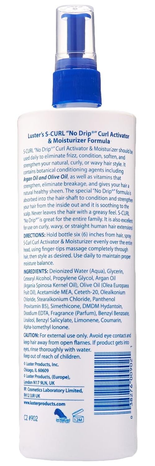 Luster's S Curl No Drip, Curl Activator Moisturizer, 16 Fl Oz
