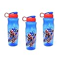 Zak Designs, Inc. [3-Pack] Marvel Spider-Man vs Carnage 30oz Sullivan Sports Water Bottle, BPA-free, Blue/Red, SPCAT410