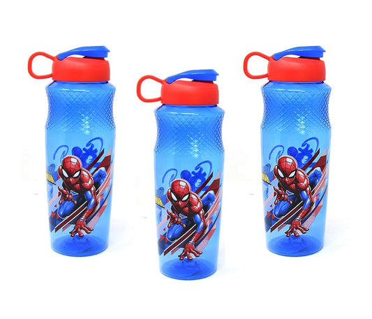 Zak Designs, Inc. [3-Pack] Marvel Spider-Man vs Carnage 30oz Sullivan Sports Water Bottle, BPA-free, Blue/Red, SPCAT410