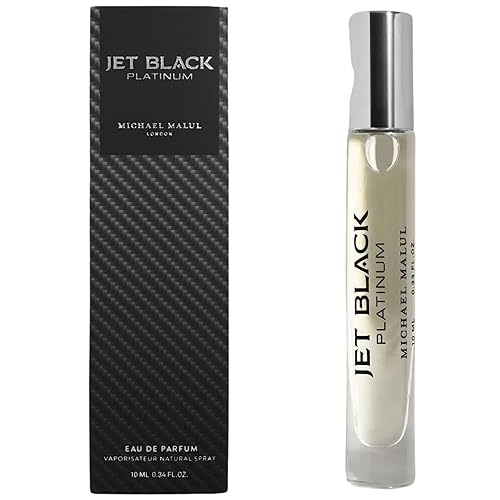 Michael Malul Jet Black Platinum Eau de Parfum for Men - 10ml Travel Size