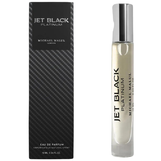 Michael Malul Jet Black Platinum Eau de Parfum for Men - 10ml Travel Size