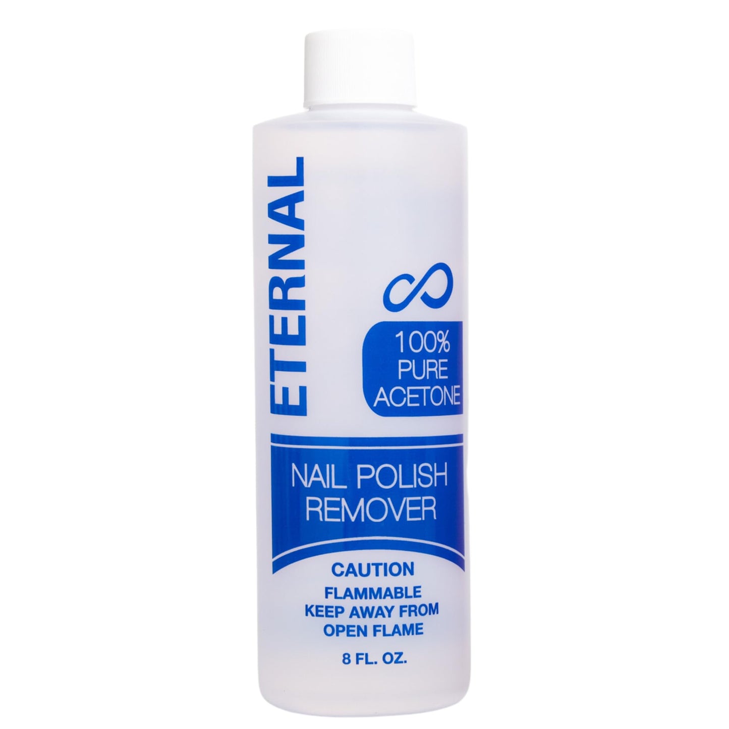 Eternal 100% Pure Acetone- Acetona pura - Quick Professional Ultra-Powerful Nail Polish Remover for Natural, Gel, Acrylic, Shellac Nails and Dark