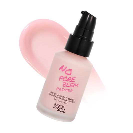 TOUCH IN SOL No Poreblem Primer - Pore Primer for Korean Makeup, Mattifying Primer for Oily Skin, Pore Eraser for Large Pores, Blurring Finish from K