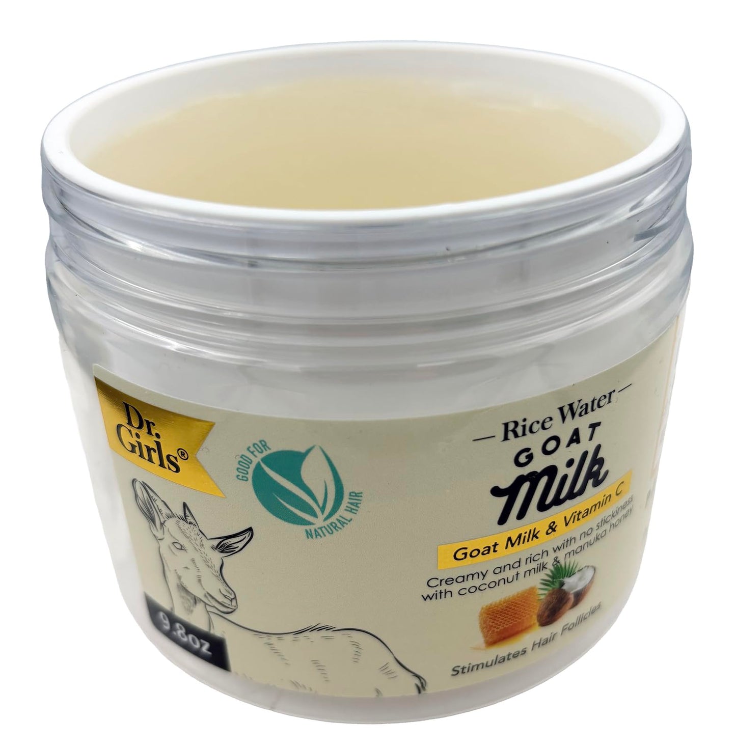 Dr Girls Super Grow Loc & Twists Braiding Conditioning Gel/9.8oz/ Extra Mega Hold (Goat Milk)