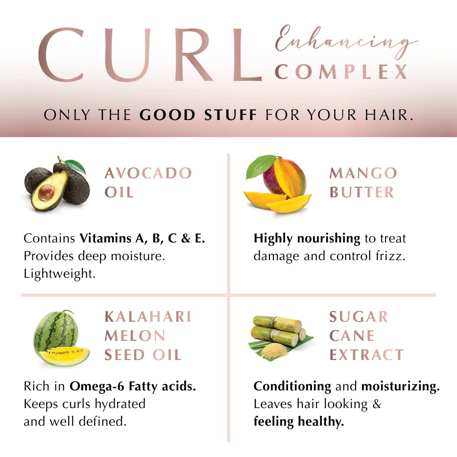 ECRU New York Curl Perfect Anti Frizz Conditioner, Curly Hair Conditioner, Anti Frizz Hair Products, 2o4z