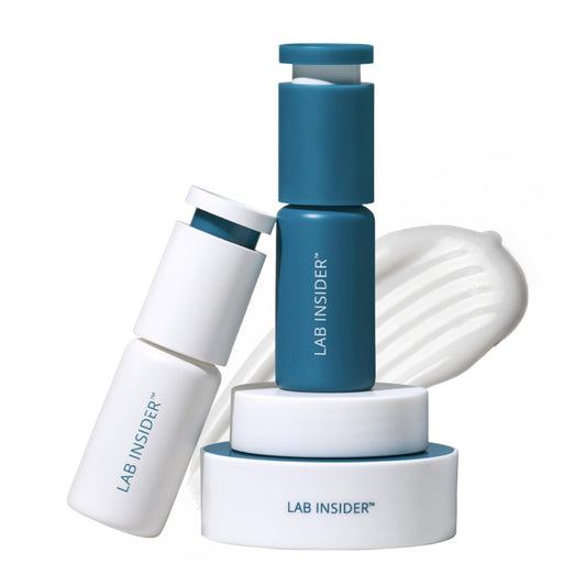 SKINN Lab Insider 30 Day Eye Boot Camp Skincare Gift Set - Day & Night Caffeine Eye Cream & Under Eye Serum Set - Anti Aging Firming Treatment