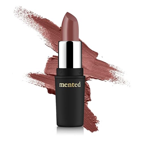 Mented Cosmetics Nude Lipstick for Women, Semi-Matte Long-Lasting Lip Stick, Moisturizing Vegan, Paraben & Cruelty-Free, Enhances All Complexions,