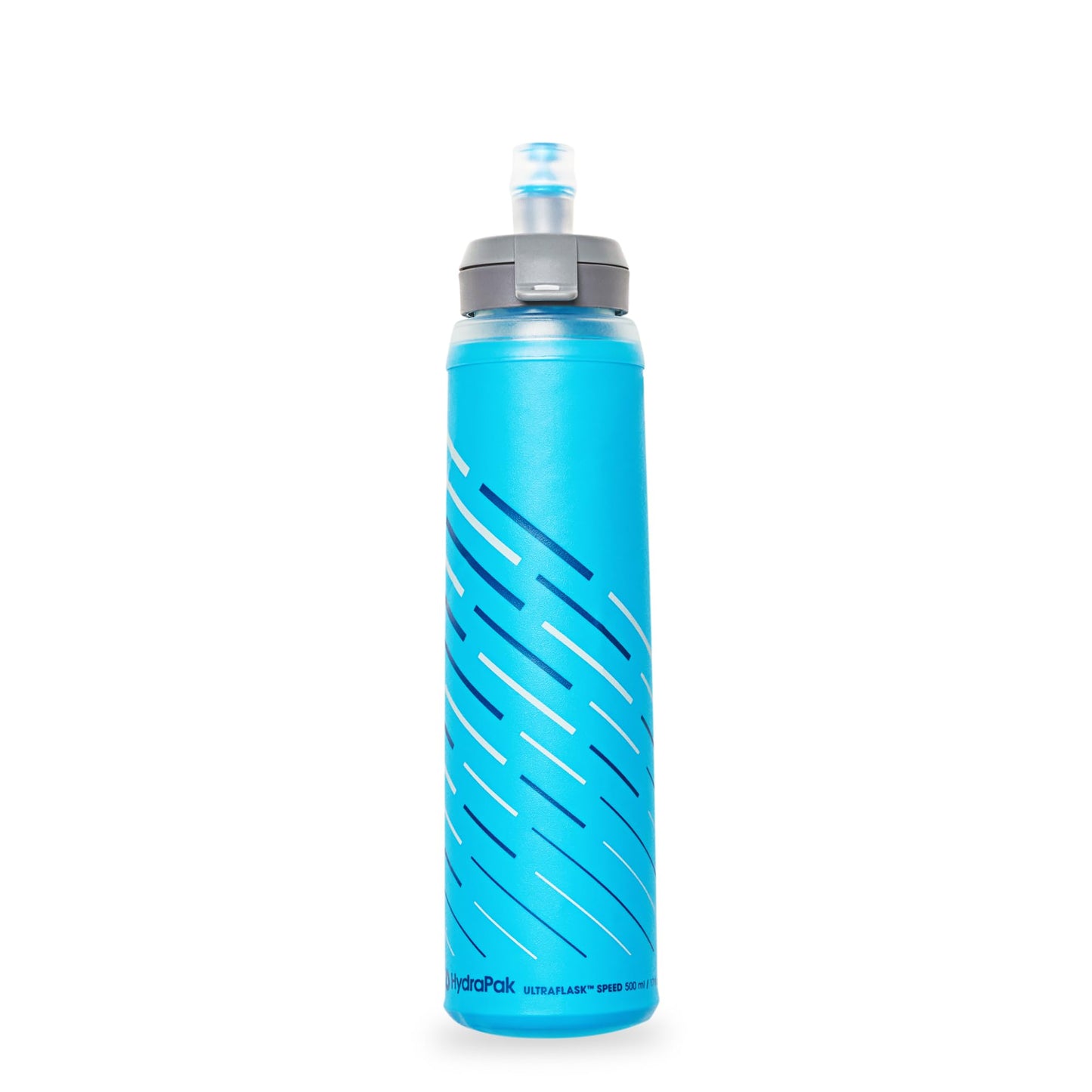 HydraPak UltraFlask Speed 500ml - Collapsible Soft Flask Water Bottle for Hydration Vests and Running Packs with Easy Open Cap (500ml / 17oz)
