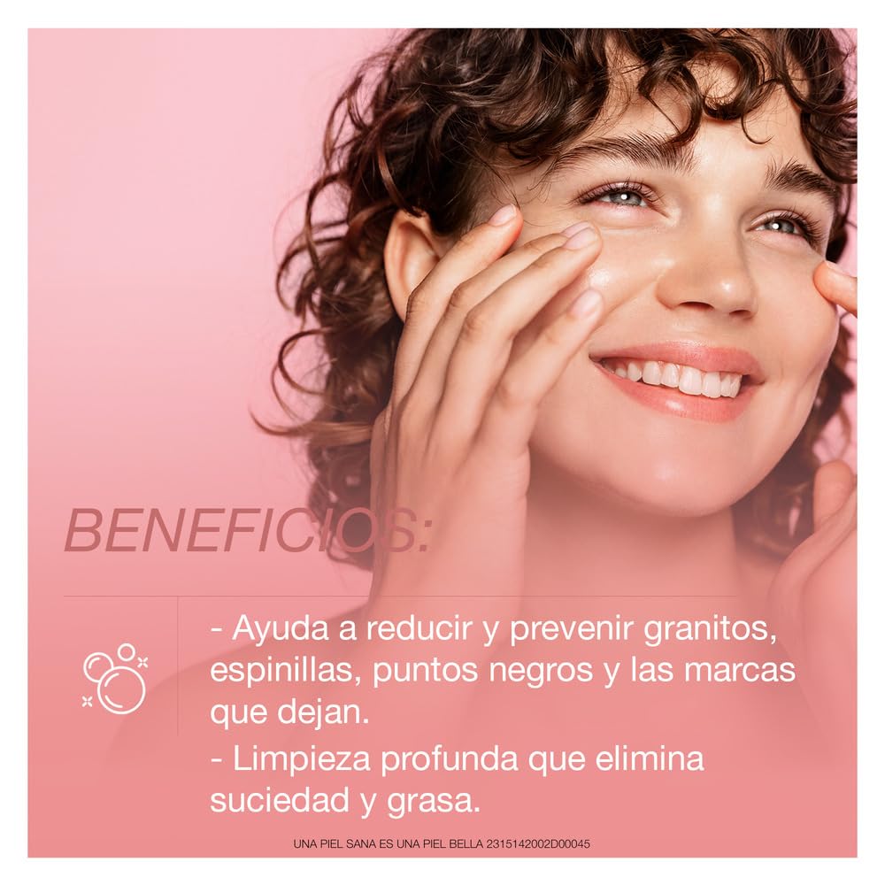 Neutrogena Oil-Free Pink Grapefruit Pore Cleansing Acne Wash and Daily Liquid Facial Cleanser with 2% Salicylic Acid Acne Medicine and Vitamin C, 6