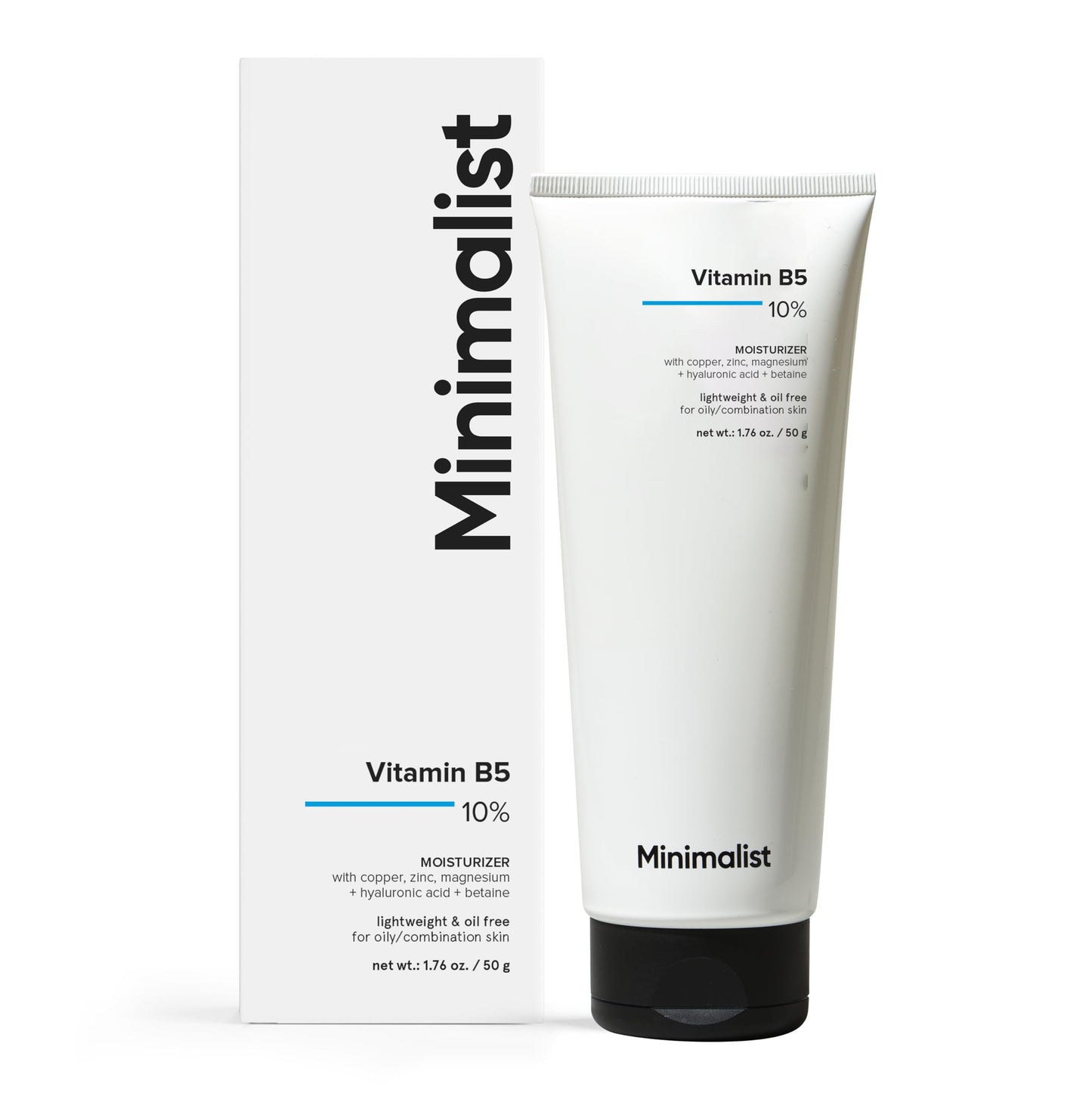 Minimalist Panthenol (Vitamin B5) Moisturizer for Oily & Acne Prone Skin | Hydrates skin & Repairs Damage | For Women & Men | 1.7 Oz / 50 gm Beauty and Personal Care Minimalist