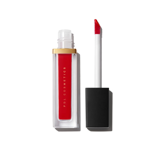 PDL Cosmetics Bold Aspirations Liquid Lipstick (Scarlett Red) | Highly Pigmented Smooth Matte Finish | Red Tone | Long Lasting, Non-Transfer